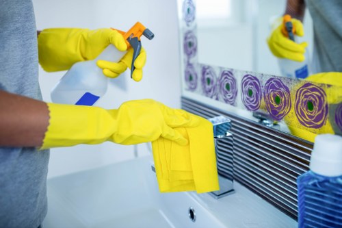 Carpet cleaning treatment for stains and odors in a residential interior